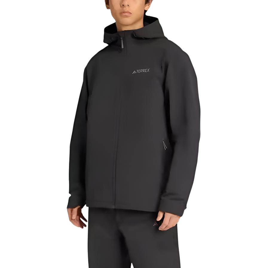Adidas Terrex Jackets Men's Black Hooded Moderate Other JV6233