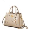 Leder Damentasche, High-End Textur Handtasche, Bestickte Mama Tasche, Single-Shoulder Bag, Tragetasche