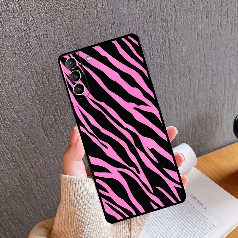 Zebra Stripe Print Phone Case For Samsung Galaxy S26 S25 S24 S20 S21 S22 S23 Ultra S10 Plus S24 FE S25 FE Cover