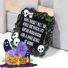 Halloween What Doesn't Kill You Enamel Brooch Skull Sarcastic Badge Pins Horror Epitaph Inspirational Men Women Backpack Jewelry