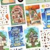 ZABC PET Scene Stickers: Dream Weaving Light Series - 3 Sheets for Journal & DIY Scenery Collage.