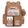 Leichter Schultaschen-Rucksack für Kinder mit Capybara-Motiv
