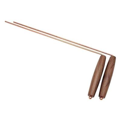 Set di bacchette da rabdomante con manico ergonomico in legno ottimizzato per l'interpretazione chiara dei segnali nella caccia al male e nella divinazione