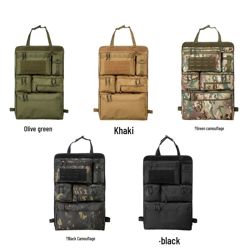 Outdoor Tactical Camouflage Car Seat Back Storage Bag