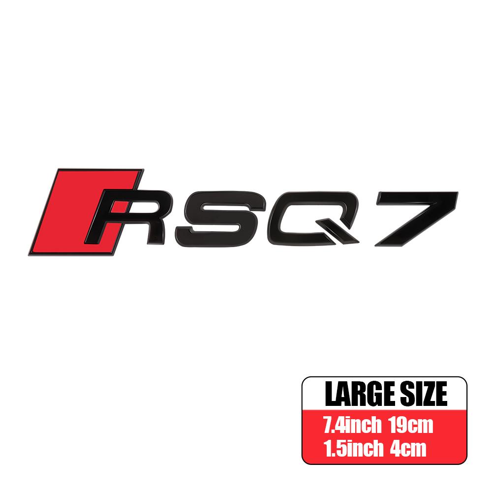 3D ABS Auto Body Rear Trunk Decoration Sticker Car Styling Emblem Decal Refit Accessories For Audi RS RSQ3 RSQ5 RSQ7 SQ3 SQ5 SQ7