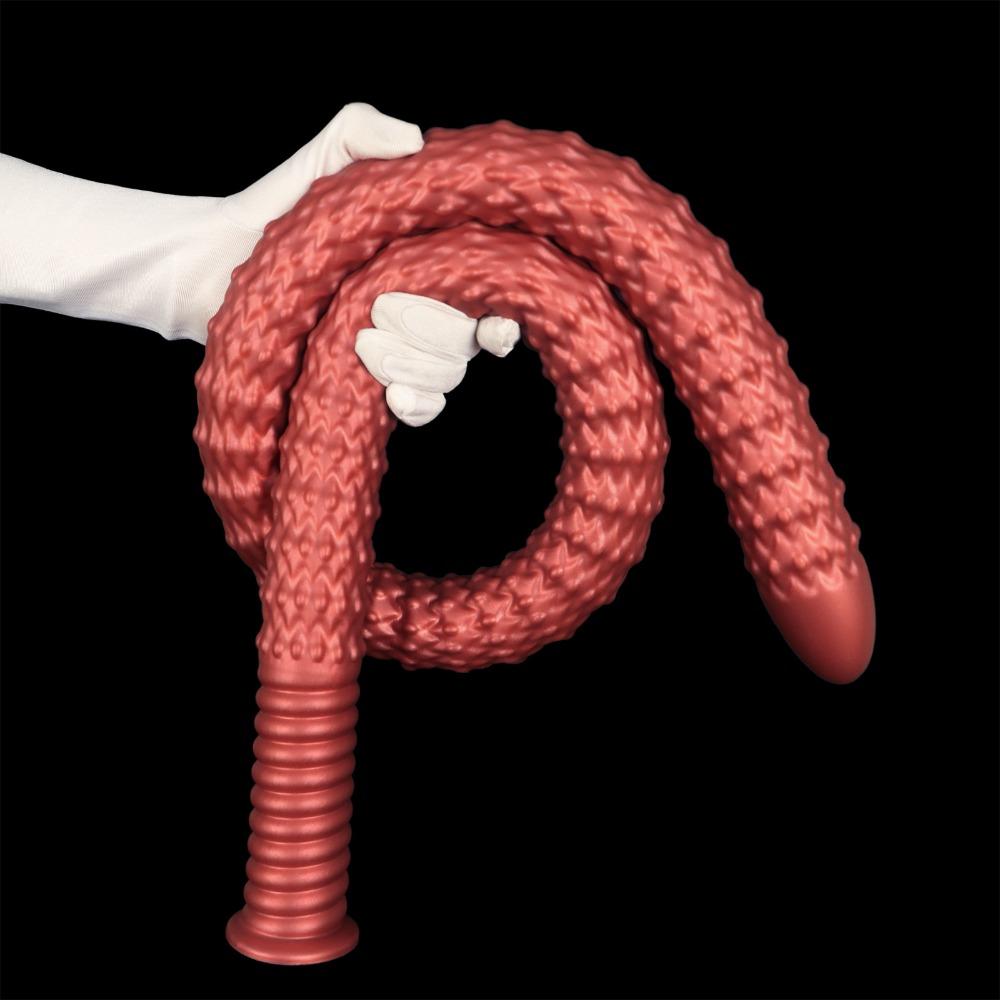 Extra Long Deep Anal Plug Threaded Silicone Anal Trainer for Men Women Personal Use