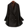 Cappotto Corto da Donna in Misto Lana con Revers Tacca Design Doppio Petto Autunno Inverno 2026 Capospalla Casual Alla Moda