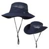 Outdoor Sun Hat For Men Women Summer UPF50 UV Protection Sunshade Wide Brim Bucket Fishing Hat For Outdoor Hiking Fishing Camping