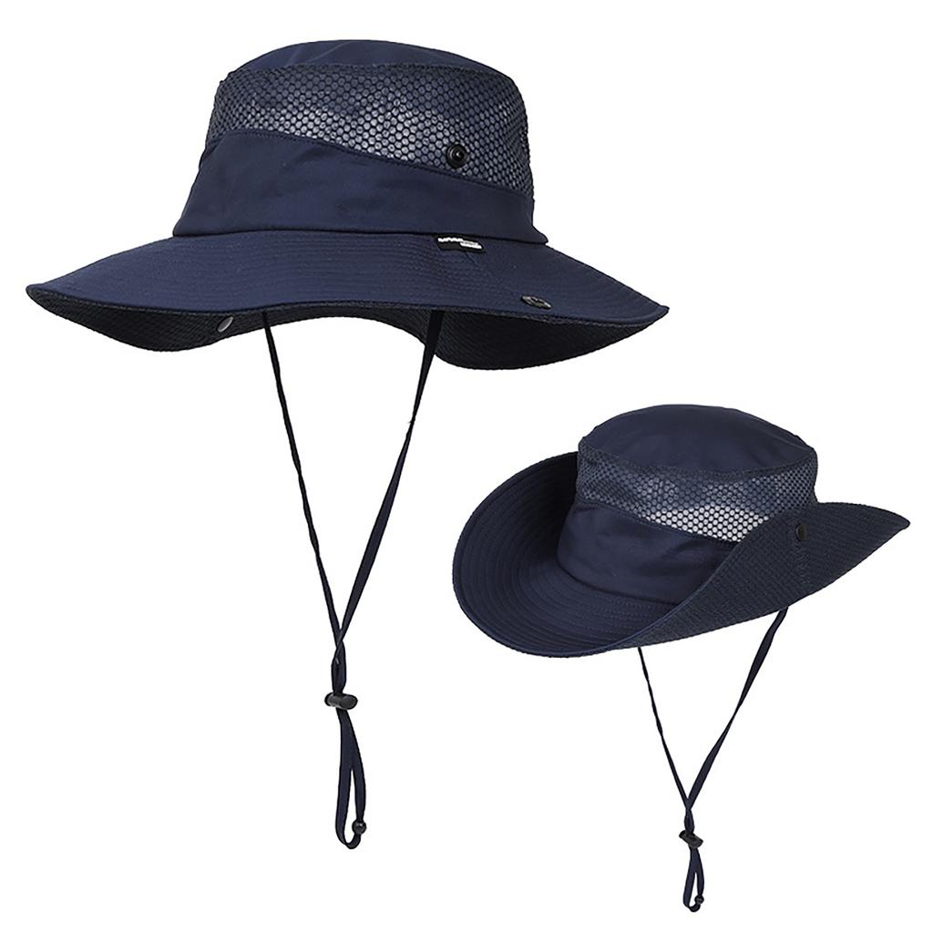Outdoor Sun Hat For Men Women Summer UPF50 UV Protection Sunshade Wide Brim Bucket Fishing Hat For Outdoor Hiking Fishing Camping