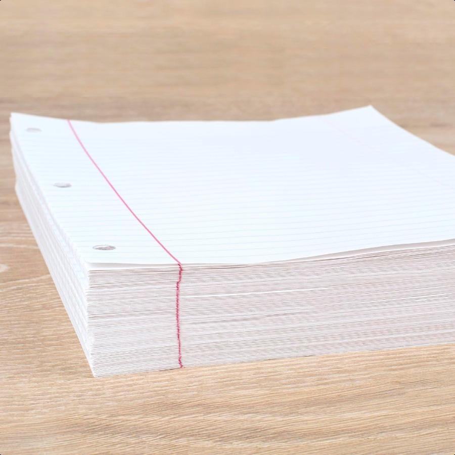Loose Leaf Paper Filler Paper Wide Ruled 400 Sheets 101 2" x 8" 3 Hole Punched 1 Pack 150036ECM