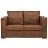 2 Seater Sofa 137 X 73 X 82 Cm Faux Suede Look