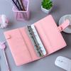 Laser Glitter Macaroon A6/A5 PU Leather DIY Binder Notebook Cover Diary Agenda Planner Paper Cover School Stationery