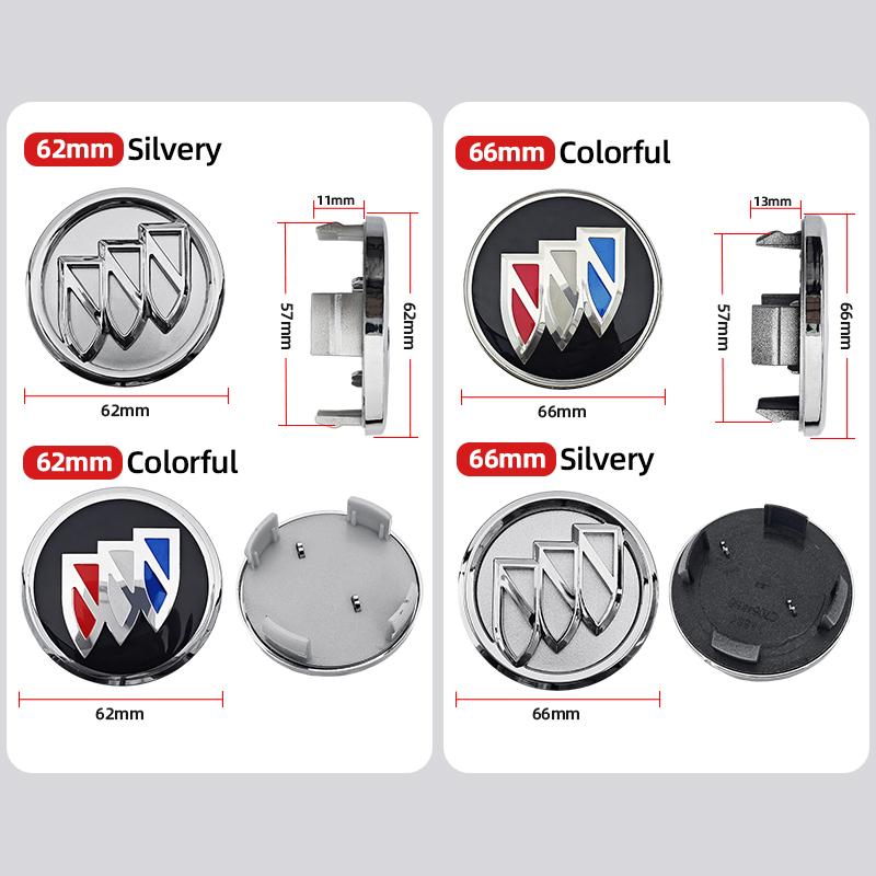 For Buick Excelle XT GT Envision Verano Regal LaCrosse Encore enclave 4pcs Car Wheel Center Hub Caps Cover Emblem Accessories