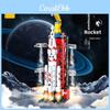Ensemble de Briques de Construction de Fusée Spatiale Pour Enfants Avec Assemblage DIY et Amusement Éducatif