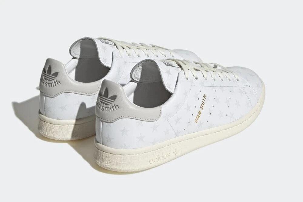 IF9990 atmos × adidas Stan Smith LUX GOLD STAR Off White Grey Sail Ivory