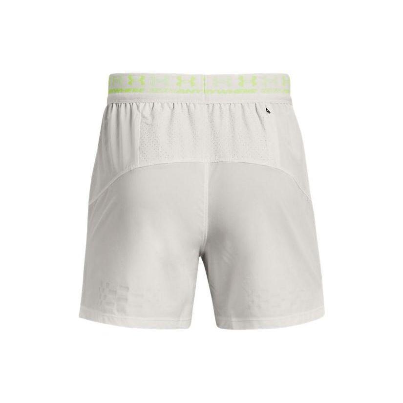 Under Armour Logo Print Running Shorts Men Bottoms Grey 1376504-006