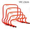 Bright Orange Agility Training Hurdles Durable PVC Non-Slip Feet for Soccer Football Field Speed Practice