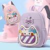 Adorable Cat Graphic Backpack For Students Featuring Large Capacity And Waterproof Nylon Fabric
