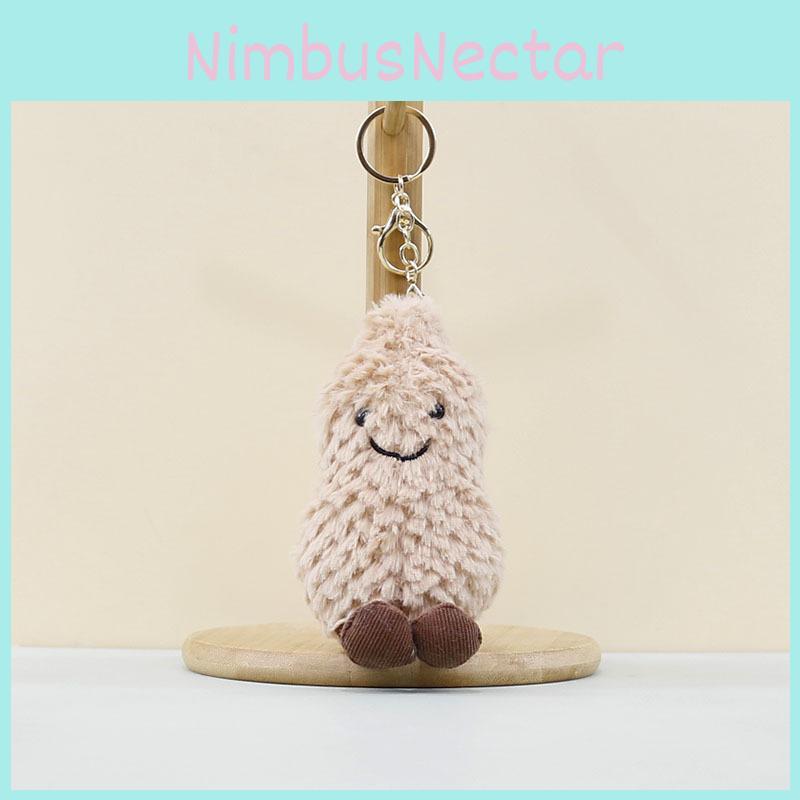 Plush Charismatic Soft Peanut Keychain Accessory With Appealing Color And Design For Everyone