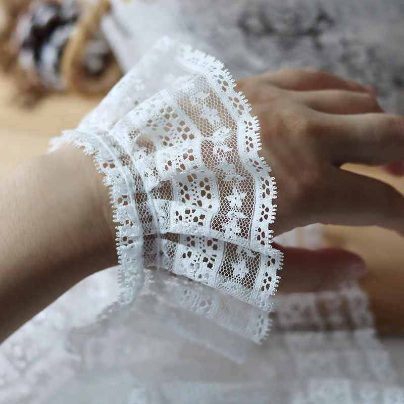 

4 метра 5,8 см шириной Высококачественное белое кружево с плиссировкой для ресниц, аксессуары для рукавов, юбок, воротников, ручная работа, ленточные украшения для одежды 4meters белый