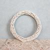 Party Xmas Hanging Ornament Vine Blank Rattan Ring Christmas Decoration Wicker Wreath White Garland