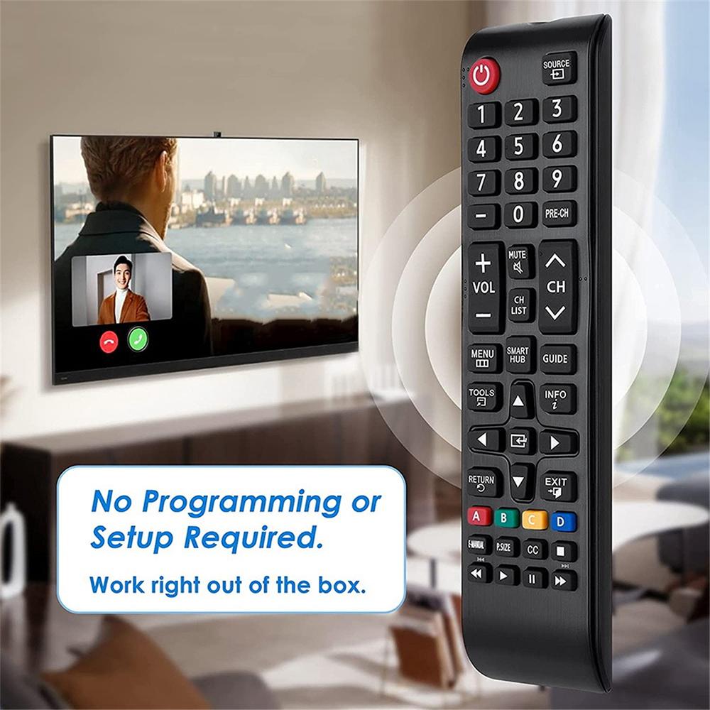 Universal Remote Control for Samsung Smart Tv, Control Replacement Fit for 4K Uhd Hdtv Led Lcd Tvs, TV Control No Setup Required