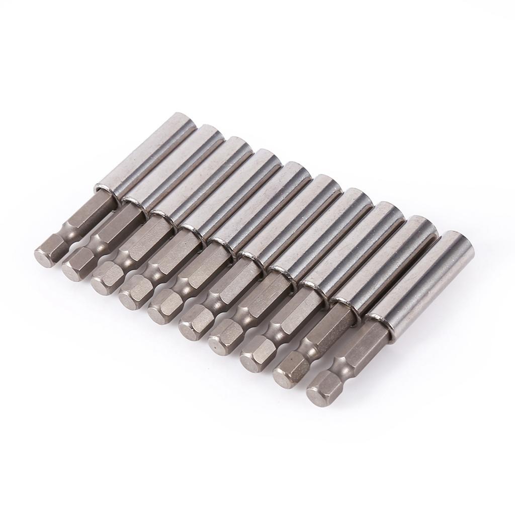 10Pcs Screwdriver Extension Socket Drill Bit Holder 14" Hex Power Tools