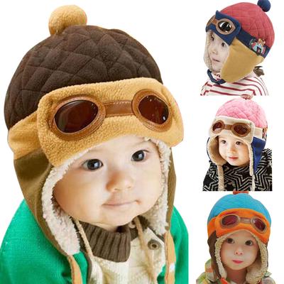 Toddler Kid Girl Boys Baby Winter Warm Hat Soft Knit Earflap Caps