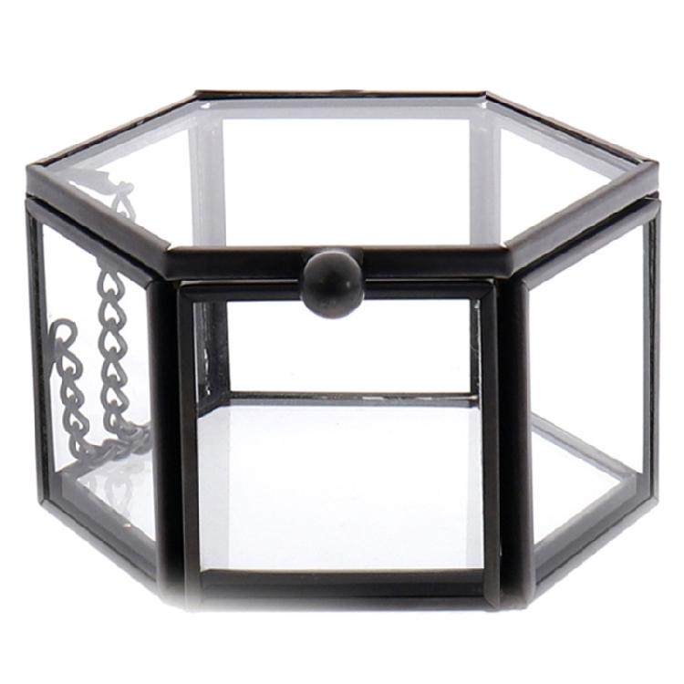 

Geometrical Clear Rings Box Necklaces Bracelets Earrings Jewelry Accessories чорний