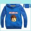 Girl Boy Casual Hooded Tops Featuring Vibrant Roblox Cartoon Patterns For Kids Ages Two To Ten Years