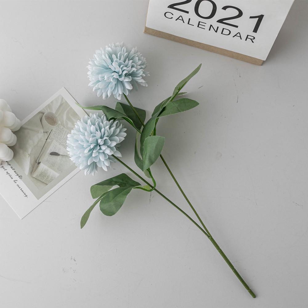 Dandelion Hydrangea & Chrysanthemum Artificial Flowers, 2-Head Ping Pong Wedding Decoration and Photography Props