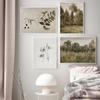 Vintage French Country Oil Painting On Canvas Poster Floral  European Art Prints Retro Botanical Gallery Wall Pictures Decor