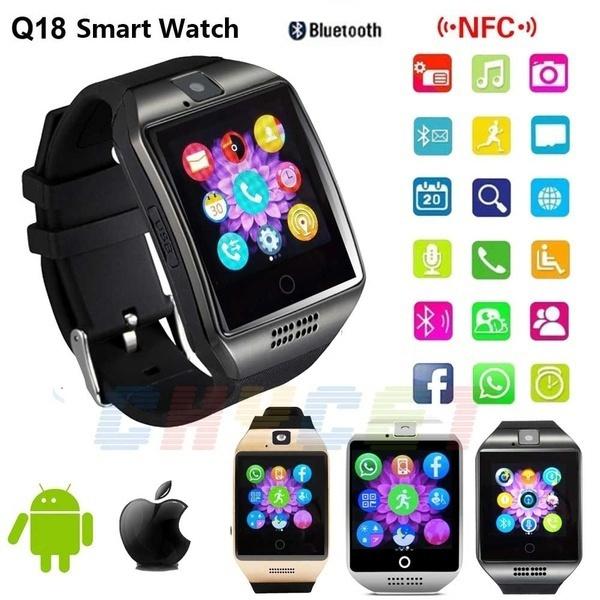 Equipo portátil Q18 Reloj inteligente Reloj bluetooth Reloj de música  Soporte tarjeta SIM para teléfonos inteligentes Android comprar a buen  precio — entrega gratuita, reseñas reales con fotos — Joom