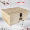 Vintage Solid Wood Rectangular Storage Box with Lid