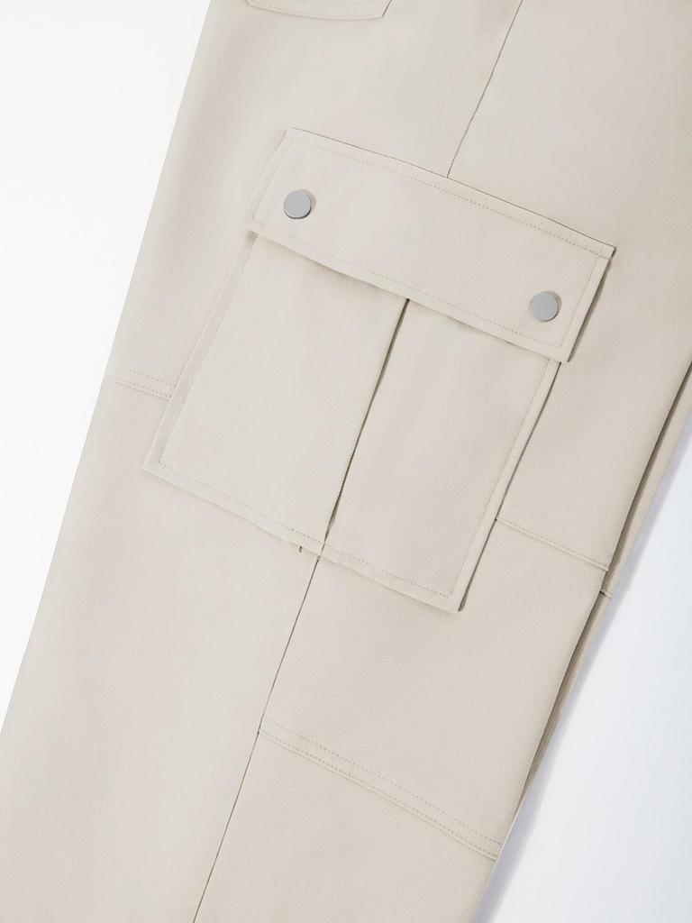 European and American Retro Women's Casual Multi-Pocket Straight Leg Trousers - Spring/Summer Collection 8069