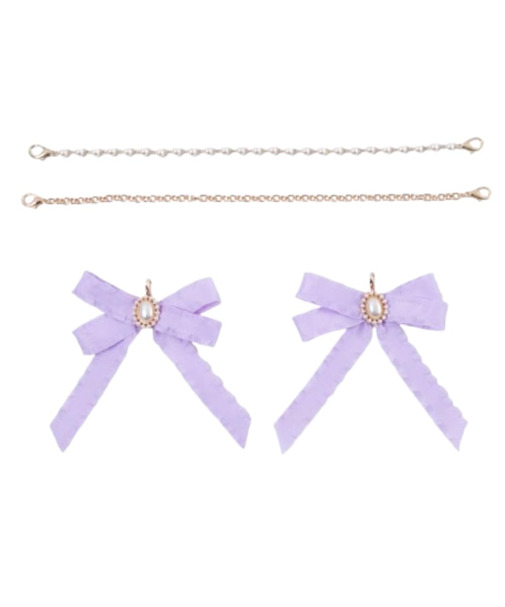 

Ita Bag Itaba DIY Set Sparkling Pearl Ribbon Decoration Oshikatsu Oshikatsu Goods Oshikatsu Bag Custom Event Live Gift Present F Light Purple [Wego]