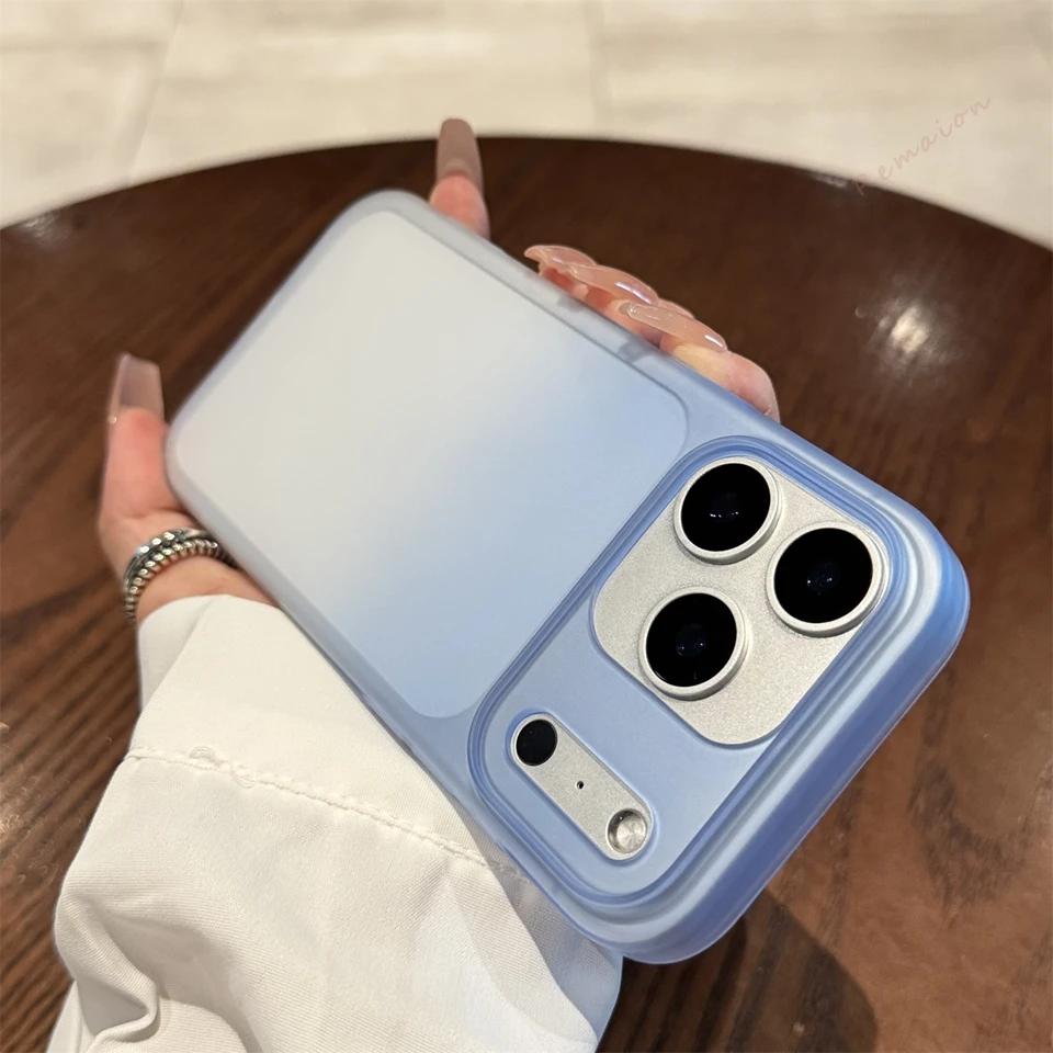 Transparent Matte Phone Case For iPhone 17 Air 13 12 13 14 15 16 17 Pro Max 16 15 14 Plus Clear Ultra-thin Protector Cover