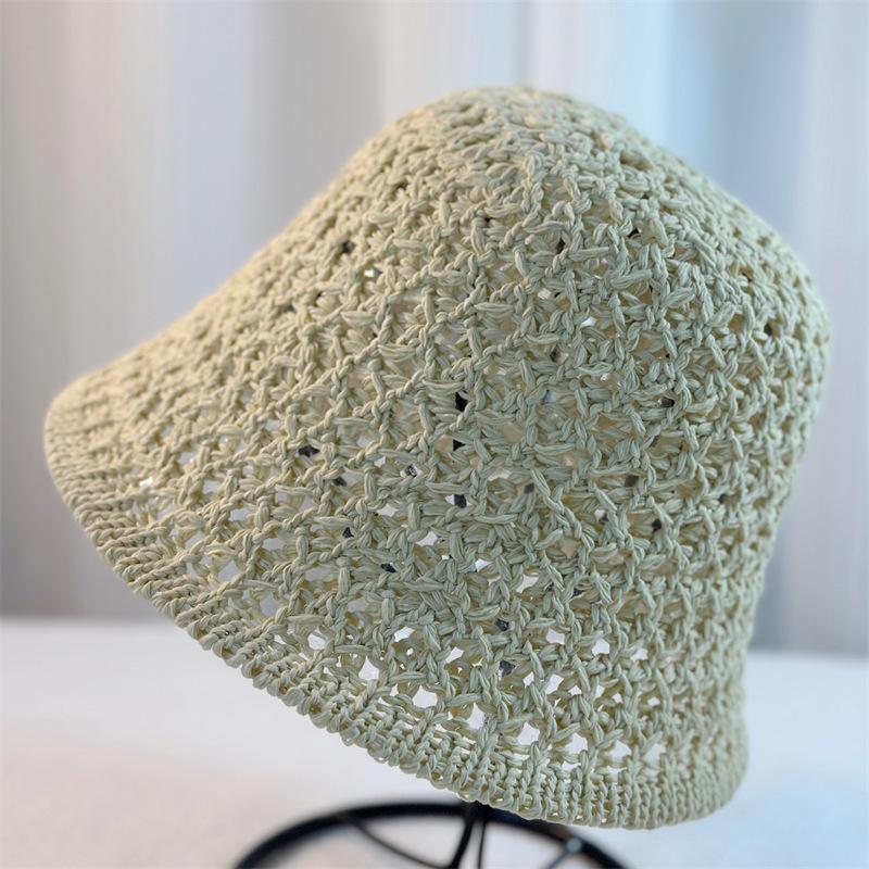 Chapeau seau creux d'été pour femmes, chapeau respirant, protection solaire, chapeau seau tendance, chapeau de voyage