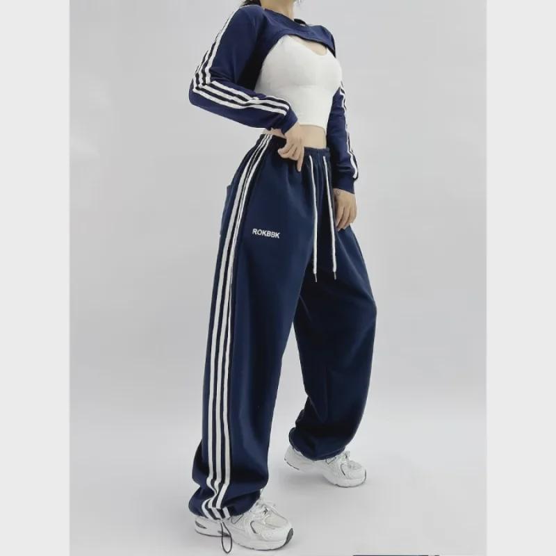 Pantaloni de trening coreeni retro Street Hip-Hop Jazz Dance pentru femei