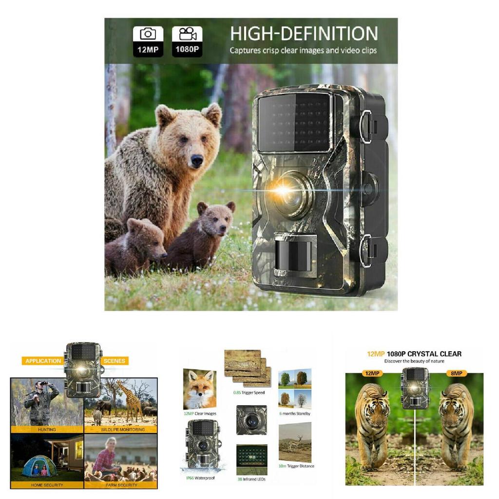 High Definition Wildlife Tracking Camera For Outdoor Use Durable Waterproof Design