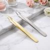 Non Slip Lash Separation Tools Long Handle Lash Grafting Tweezers False Eyelash Clip Lash Grafting