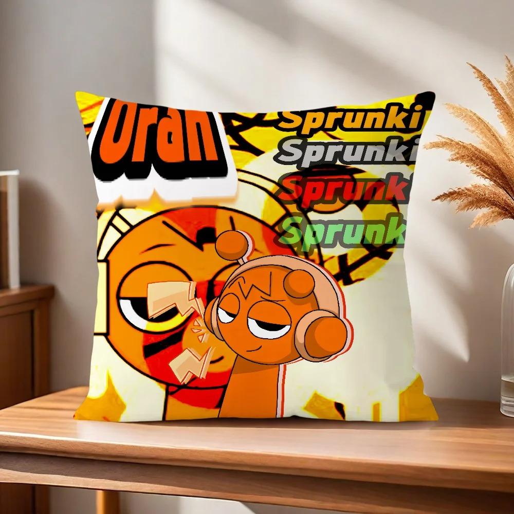 S-Sprunki Game Pillowcase, Sofa Chair Cushion Cover, Bedroom Room, Child Dormitory Home Decoration, Gift