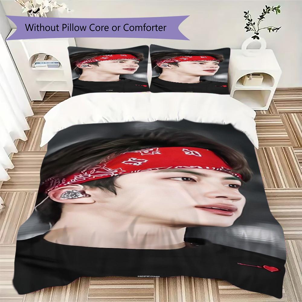 Elegant Jin White Shirt Bedding 1 Duvet Cover 2 Pillowcase Without Core Without Core Bedding Set Soft And Comfortable