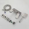 304 Stainless Steel Bathroom Shower Faucet Set Wall Mount Waterfall Bathroom Bathtub Faucet Set Handheld Shower Head Nickel