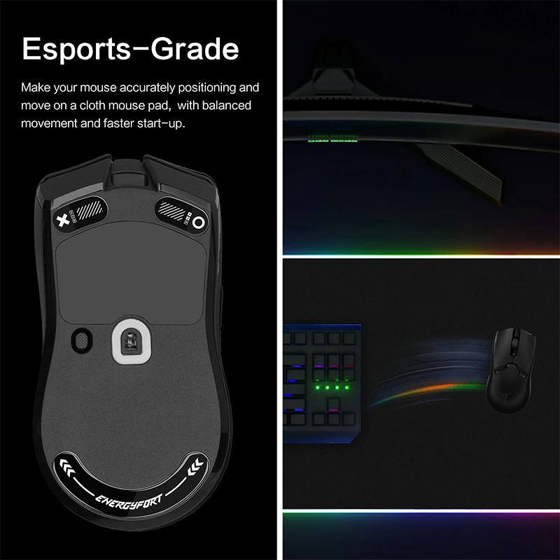 Mouse Feet Skates Ultra Strong Flawless Glass Super Fast Smooth Durable Sole For Razer Viper V3 V2 Pro Gaming Mouse