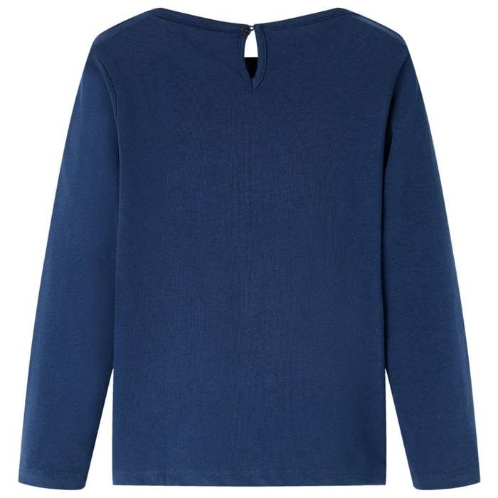 T-shirt enfants à manches longues bleu marine 92/104/116/128/140