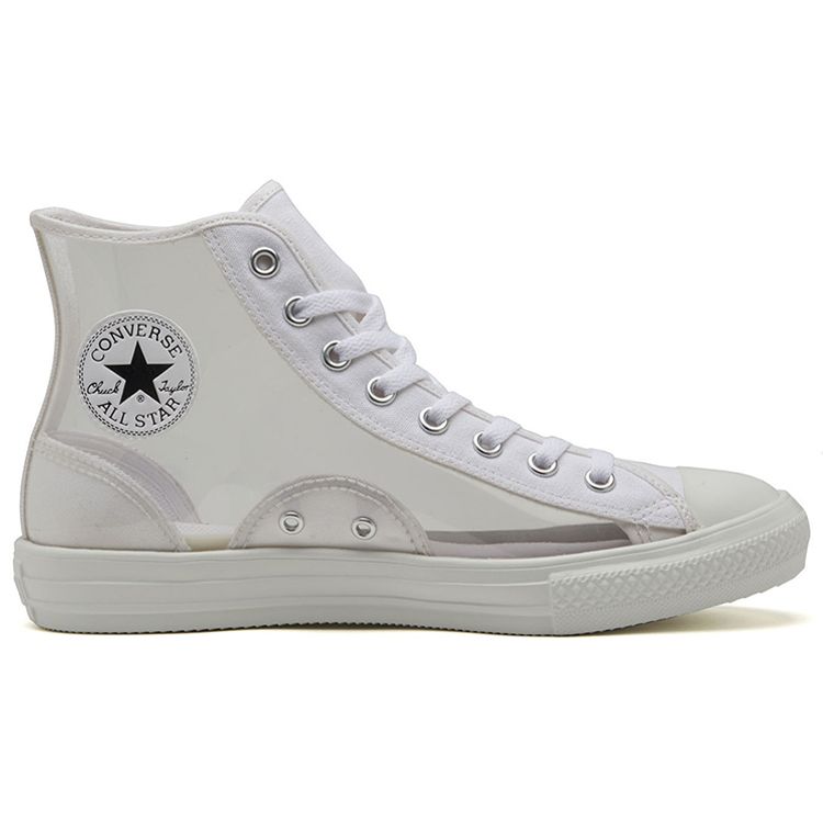 Converse Chuck Taylor All Star Light Material Transparente Cano Alto Lona Tênis Unissex Tênis Branco Transparente 31302940
