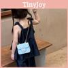 Button Pure Pearl Colour Handheld Kid Trendy Stitching Shoulder Small Bag Square