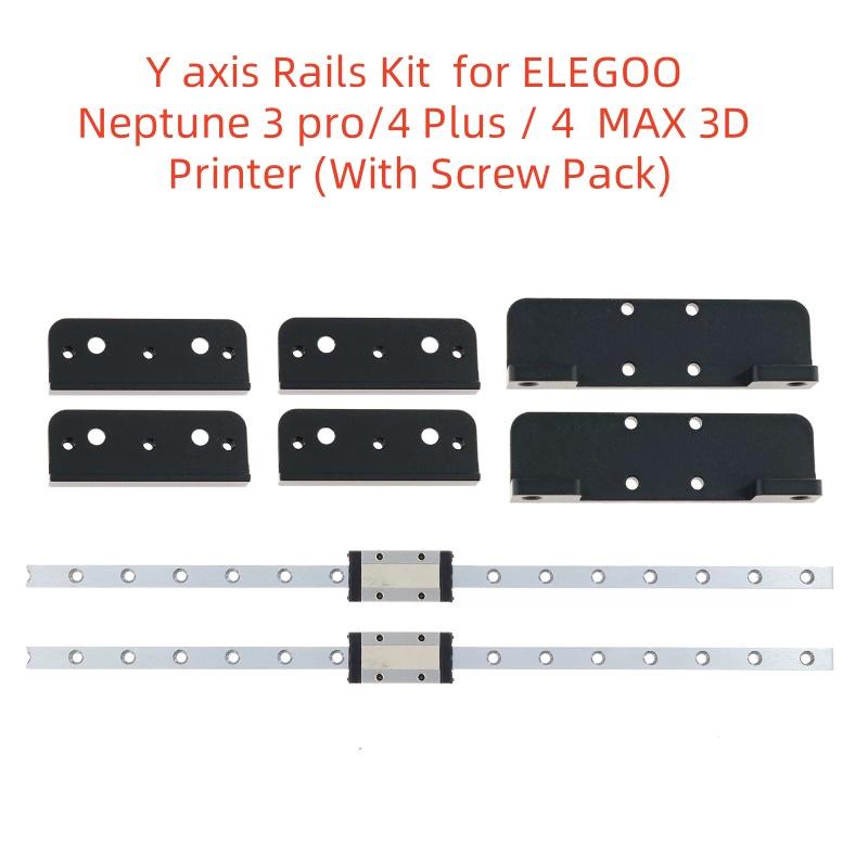 Funssor ELEGOO Neptune/3 Pro/4 Plus /4 MAX 3D Printer X/Y Axis Rail Upgrade Kit