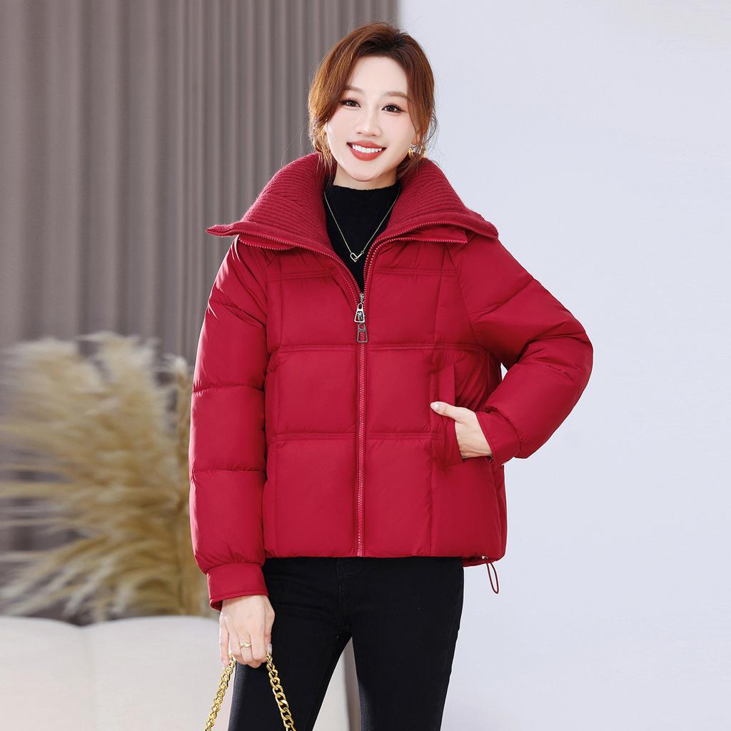 Fashion short cotton-padded clothes for women's winter new foreign style and thin small warm cotton-padded jacket